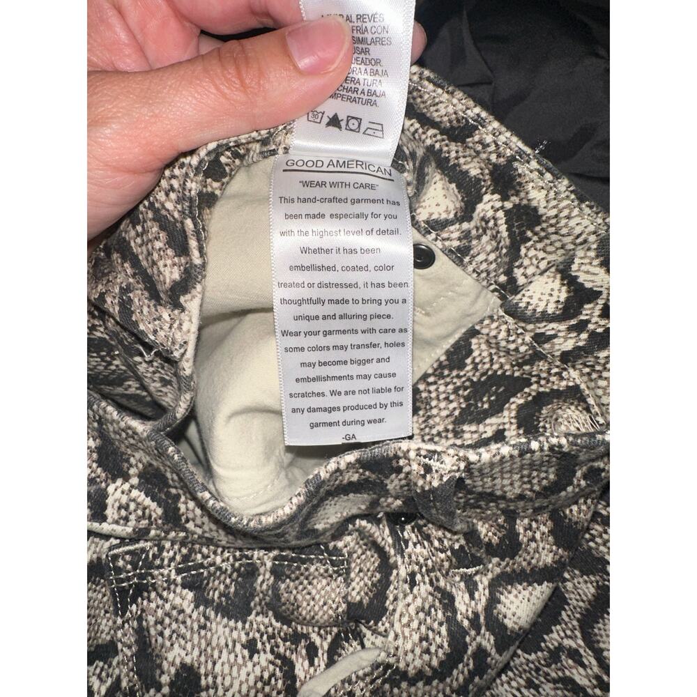 Good American Snake Print Skinny Jeans – Size 12 - Picture 6 of 6